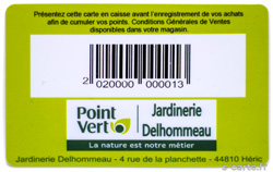 Cartes plastiques PVC avec le code-barres